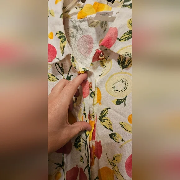 Cynthia Rowley Womens (10) Dress with Pink and Yellow Floral Pattern - Picture 3 of 3